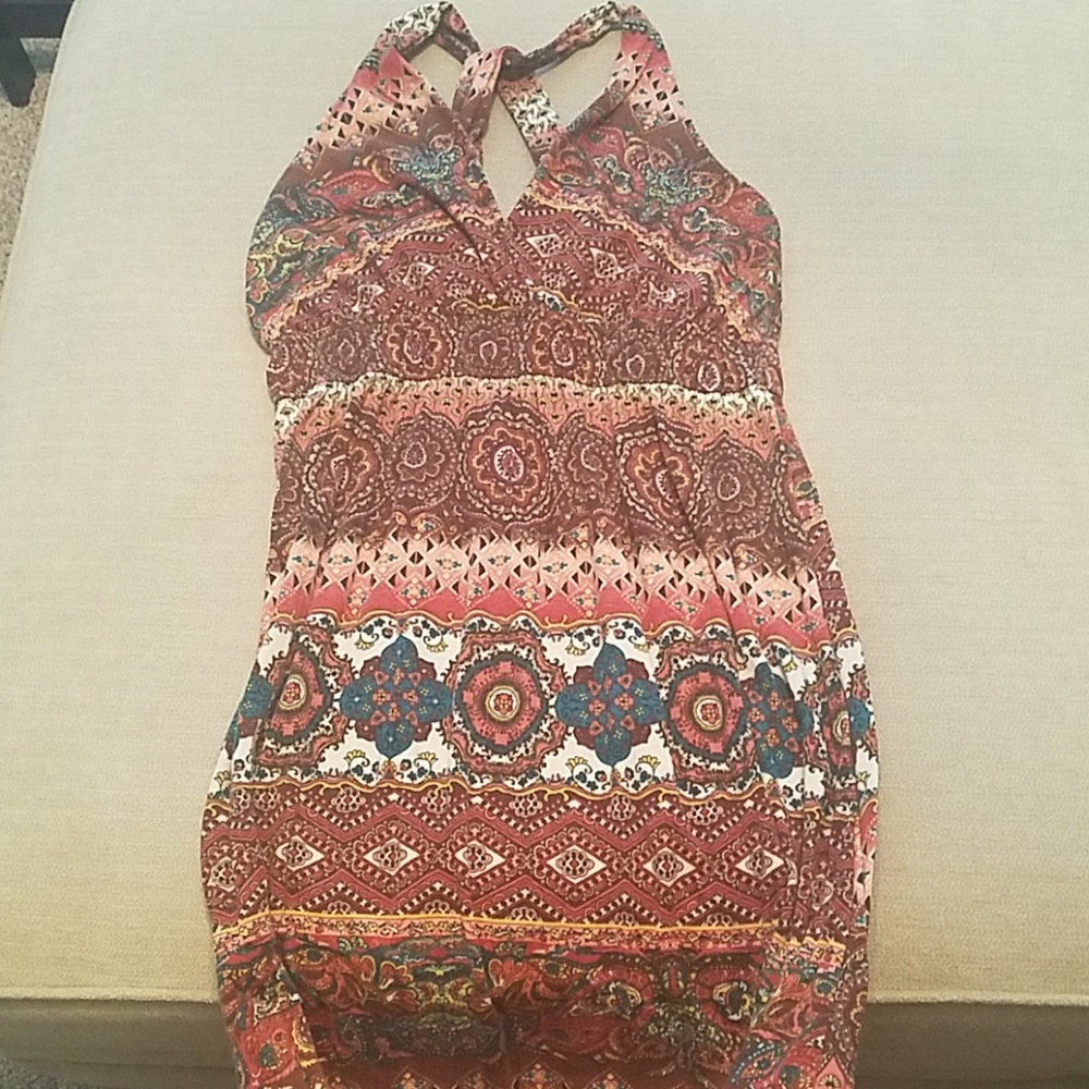 Floor length boho dress
